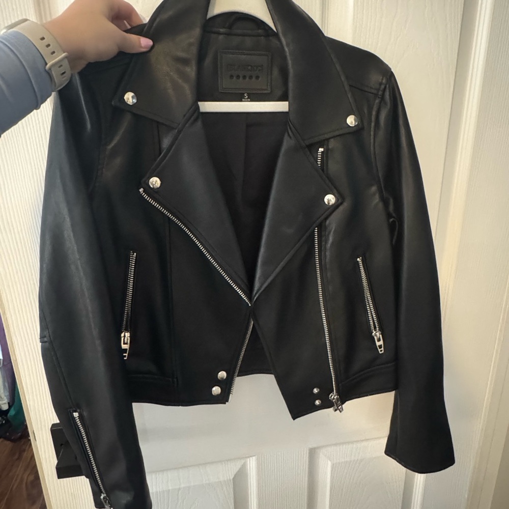 Blank NYC Black Leather Moto Jacket